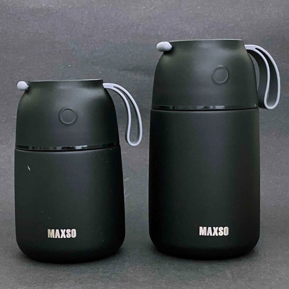 Set of 2 MAXSO THERMOS Food / Liquids Containers.   24oz & 17oz